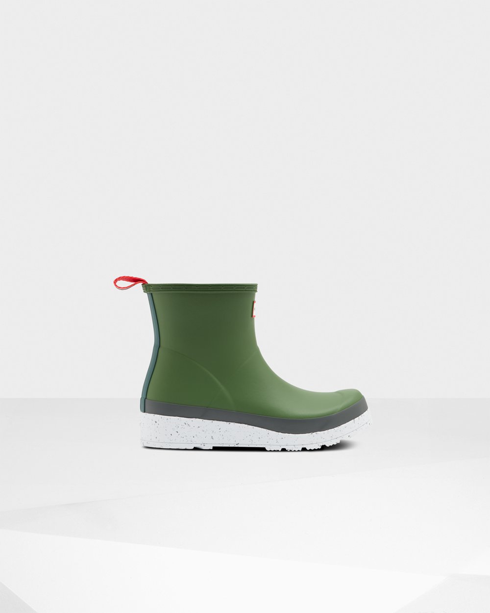 Play Çizme Bayan - Hunter Original Short Speckle Rain - Yeşil/Beyaz - DTE-814327